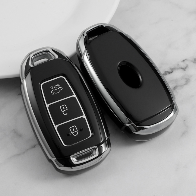 Sliver TPU Car Key Cover For Hyundai Key Protect Case