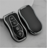 Sliver TPU Car Key Cover For Geely Key Protect Case