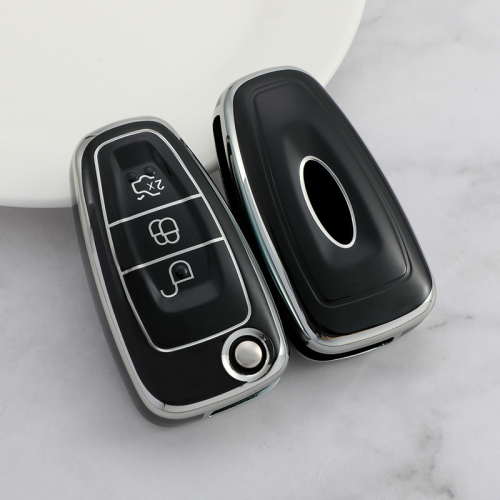 Sliver TPU Car Key Cover For Ford Key Protect Case