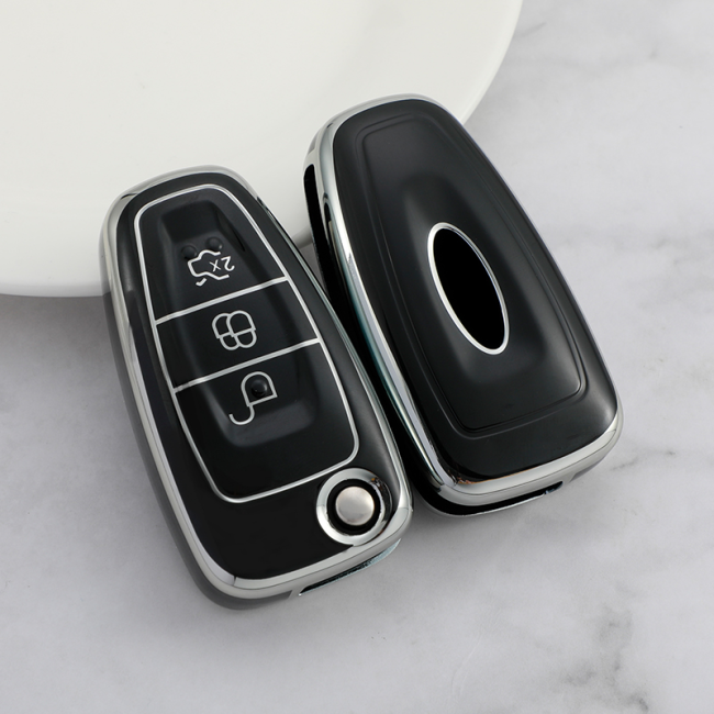 Sliver TPU Car Key Cover For Ford Key Protect Case