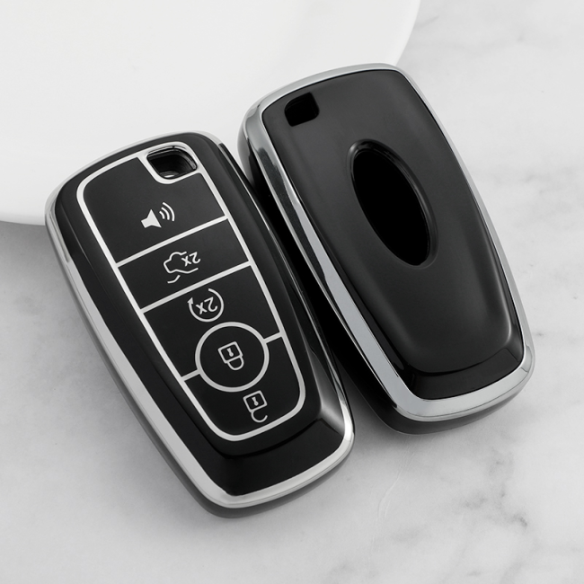 Sliver TPU Car Key Cover For Ford Key Protect Case