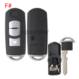 For Mazda 2/2+1/3/3+1/4 buttons remote key blank .3 part of the key