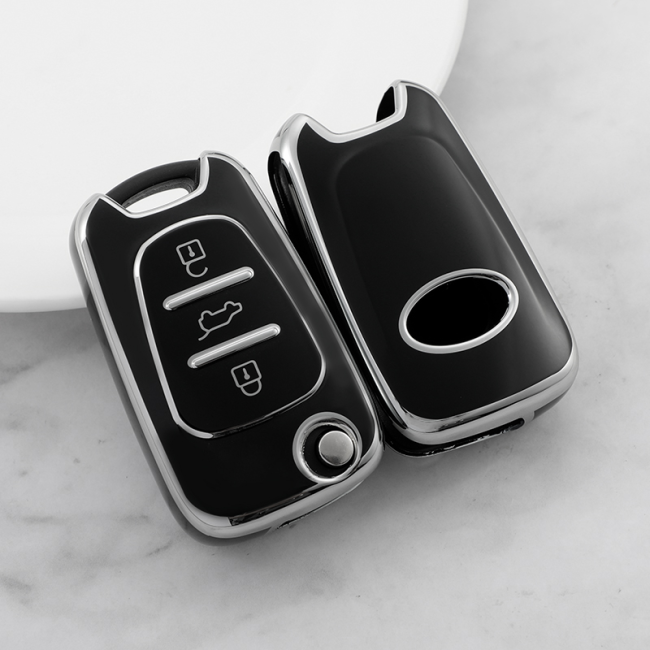 Sliver TPU Car Key Cover For Hyundai Key Protect Case