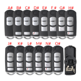 For Mazda 2/2+1/3/3+1/4 buttons remote key blank .3 part of the key