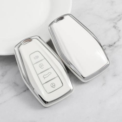 Sliver TPU Car Key Cover For Geely Key Protect Case