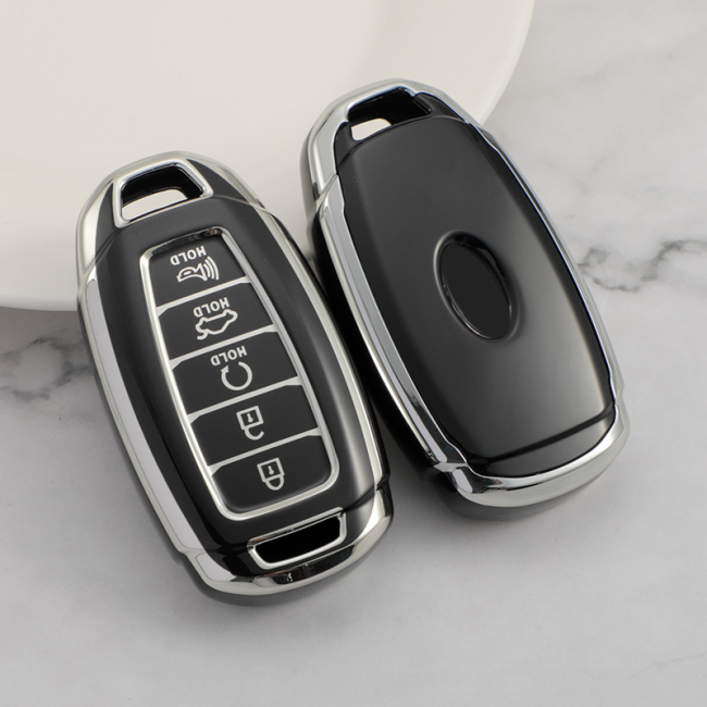 Sliver TPU Car Key Cover For Hyundai Key Protect Case
