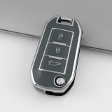Sliver TPU Car Key Cover For Peugeot Key Protect Case