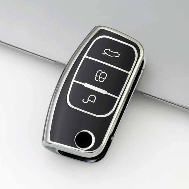 Sliver TPU Car Key Cover For Ford Key Protect Case