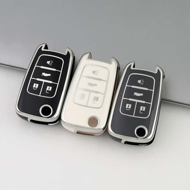Sliver TPU Car Key Cover For Chevrolet Key Protect Case