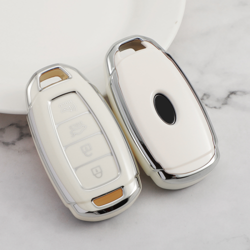 Sliver TPU Car Key Cover For Hyundai Key Protect Case
