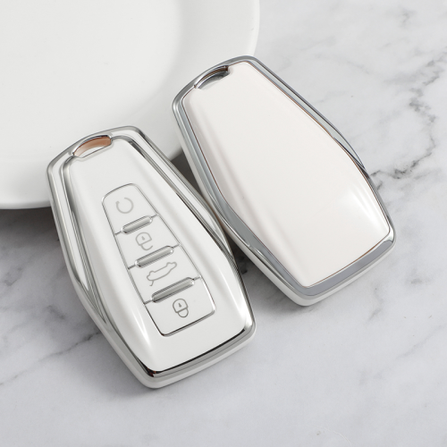 Sliver TPU Car Key Cover For Geely Key Protect Case