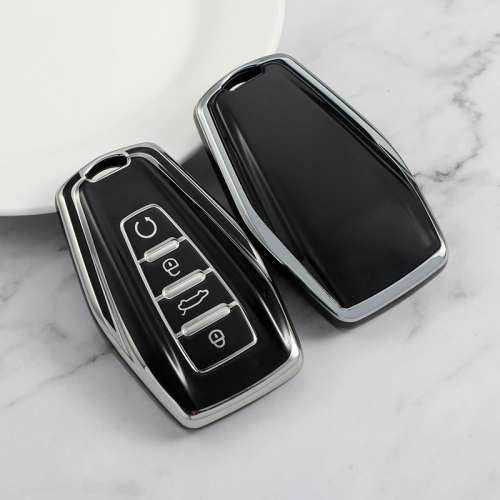 Sliver TPU Car Key Cover For Geely Key Protect Case