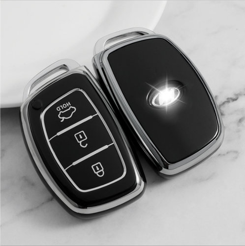Sliver TPU Car Key Cover For Hyundai Key Protect Case