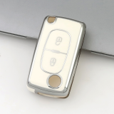 Sliver TPU Car Key Cover For Peugeot Key Protect Case