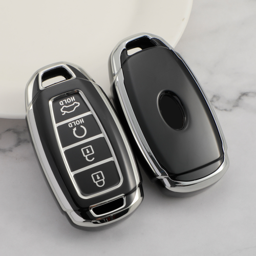 Sliver TPU Car Key Cover For Hyundai Key Protect Case