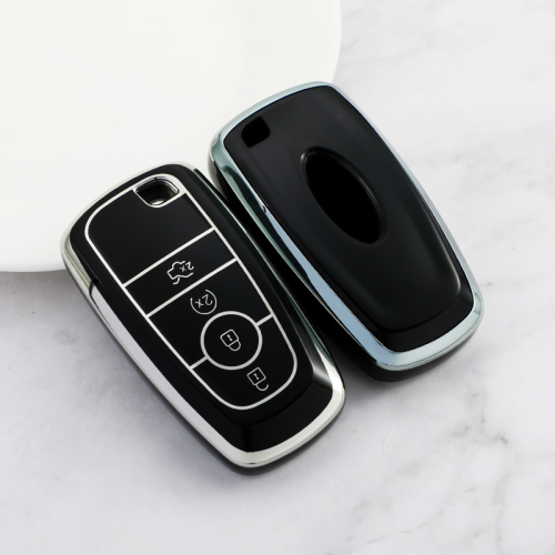 Sliver TPU Car Key Cover For Ford Key Protect Case