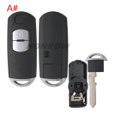 For Mazda 2/2+1/3/3+1/4 buttons remote key blank .3 part of the key