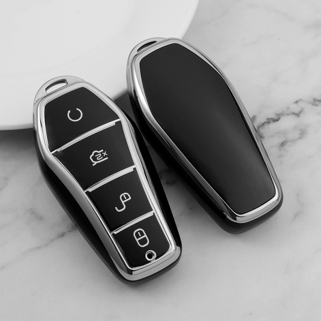 Sliver TPU Car Key Cover For BYD Key Protect Case