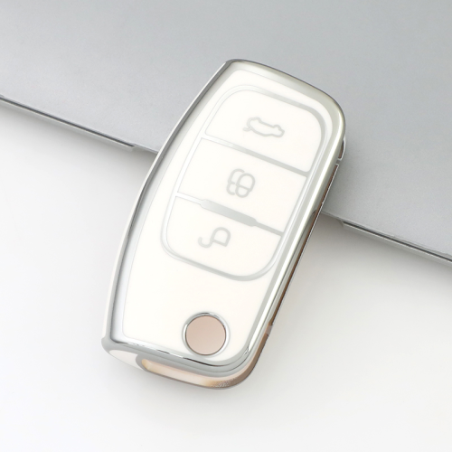 Sliver TPU Car Key Cover For Ford Key Protect Case