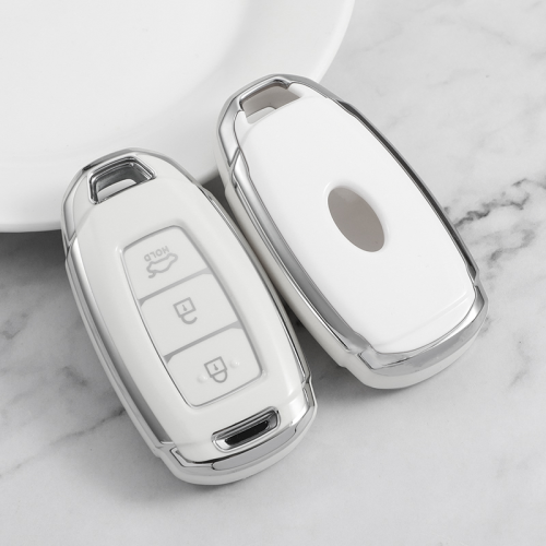 Sliver TPU Car Key Cover For Hyundai Key Protect Case