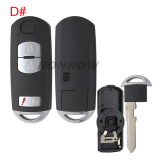 For Mazda 2/2+1/3/3+1/4 buttons remote key blank .3 part of the key