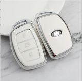 Sliver TPU Car Key Cover For Hyundai Key Protect Case