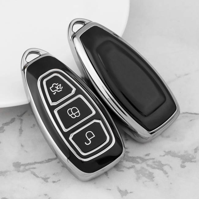 Sliver TPU Car Key Cover For Ford Key Protect Case