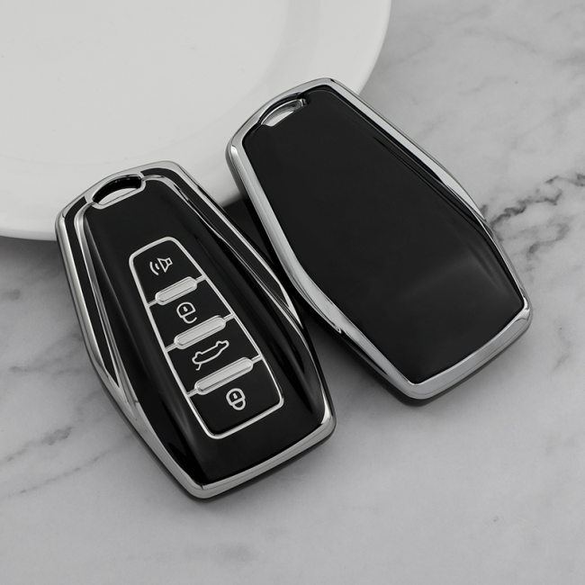 Sliver TPU Car Key Cover For Geely Key Protect Case