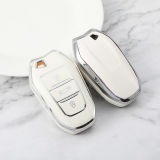 Sliver TPU Car Key Cover For Peugeot Key Protect Case