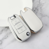 Sliver TPU Car Key Cover For Peugeot Key Protect Case