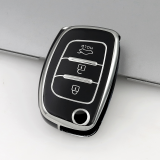 Sliver TPU Car Key Cover For Hyundai Key Protect Case