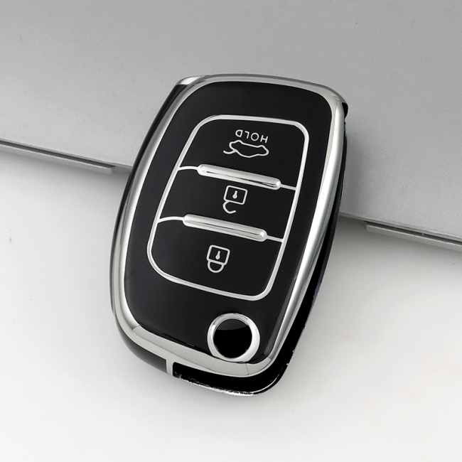 Sliver TPU Car Key Cover For Hyundai Key Protect Case