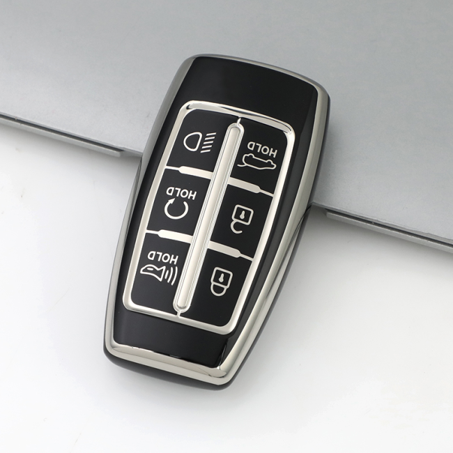 Sliver TPU Car Key Cover For Hyundai Key Protect Case