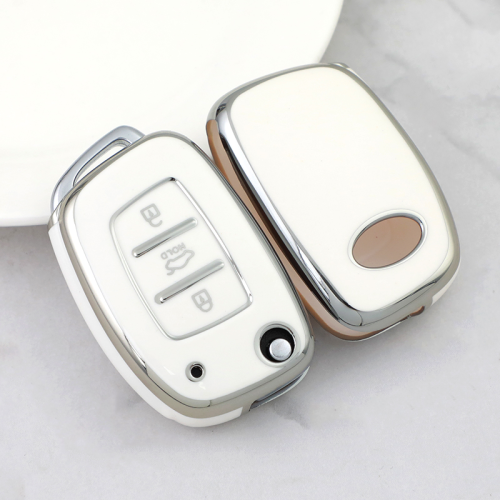 Sliver TPU Car Key Cover For Hyundai Key Protect Case