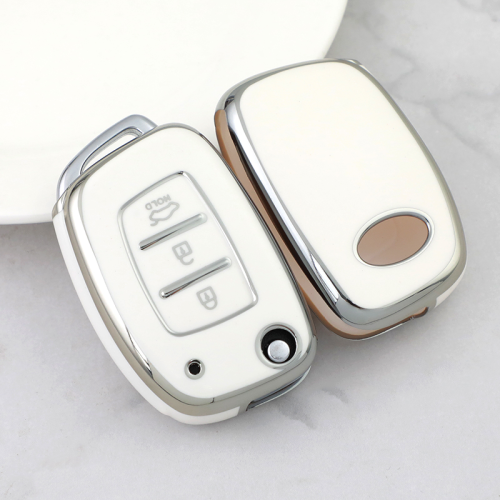 Sliver TPU Car Key Cover For Hyundai Key Protect Case