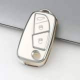 Sliver TPU Car Key Cover For Fiat  Key Protect Case