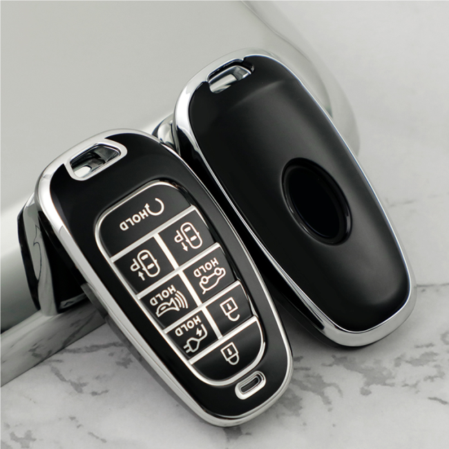 Sliver TPU Car Key Cover For Hyundai Key Protect Case