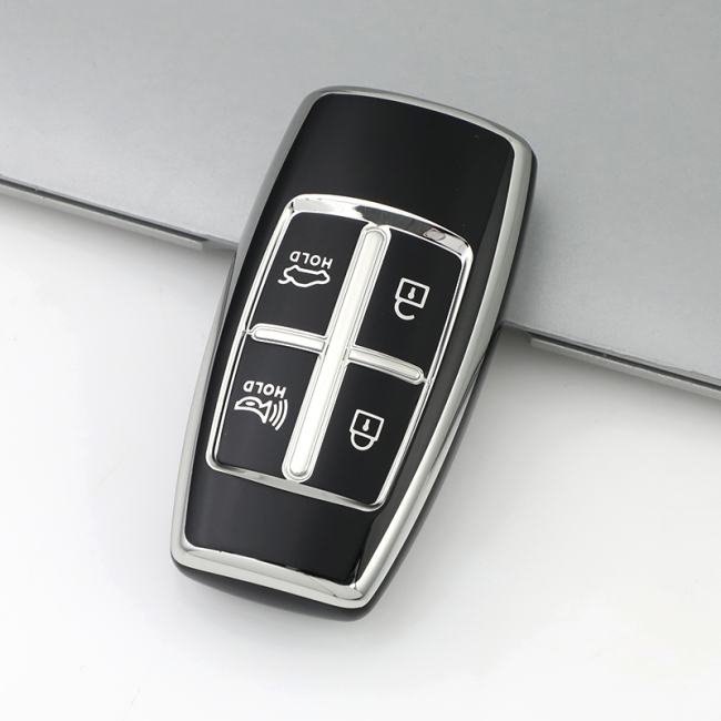 Sliver TPU Car Key Cover For Hyundai Key Protect Case