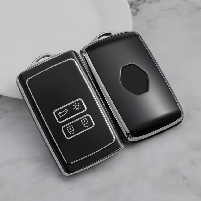 Sliver TPU Car Key Cover For Renault Key Protect Case
