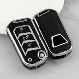 Sliver TPU Car Key Cover For Mahindra  Key Protect Case