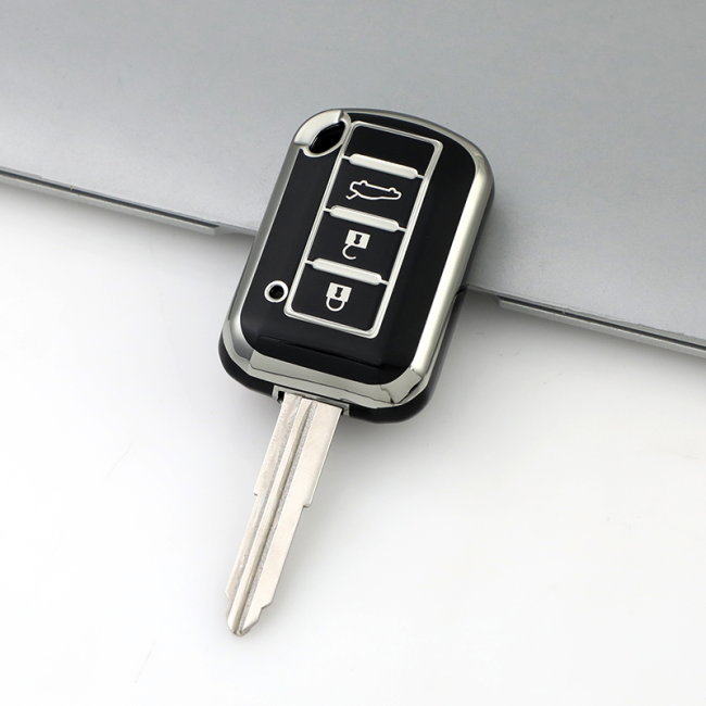 Sliver TPU Car Key Cover For Mitsubishi  Key Protect Case