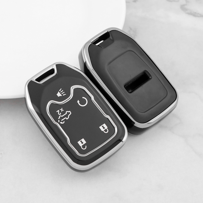 Sliver TPU Car Key Cover For GMC Key Protect Case