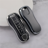 Sliver TPU Car Key Cover For Porsche Key Protect Case