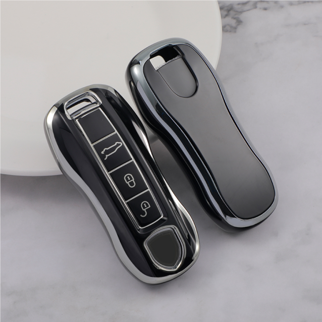 Sliver TPU Car Key Cover For Porsche Key Protect Case