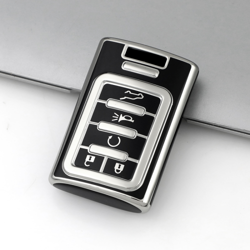 Sliver TPU Car Key Cover For Cadillac Key Protect Case