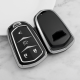 Sliver TPU Car Key Cover For Cadillac Key Protect Case