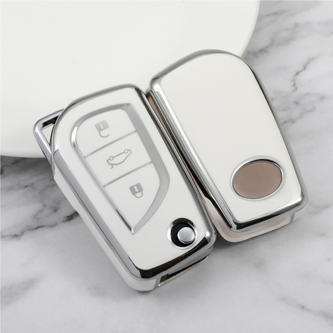 Sliver TPU Car Key Cover For Toyota Key Protect Case