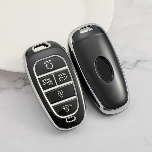 Sliver TPU Car Key Cover For Hyundai Key Protect Case