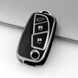 Sliver TPU Car Key Cover For Fiat  Key Protect Case