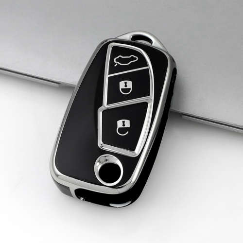 Sliver TPU Car Key Cover For Fiat  Key Protect Case